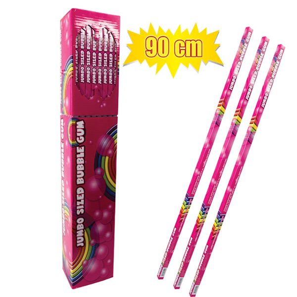 Sweet Gum – Jumbo – Bubble Gum – Party Supplies – 90cm – 85g – 48 Pack
