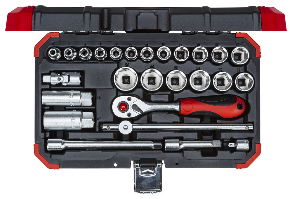 Gedore Red 3/8 Inch Socket Set – 26 Piece
