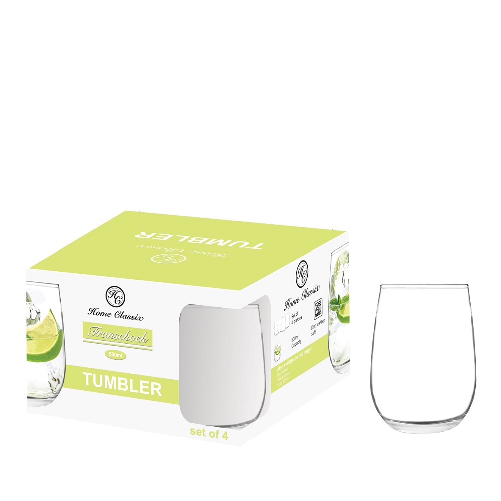 Home Classix Franschoek Tumbler 500ml – 4 Pack