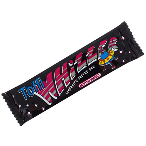 Bulk Pack 40x Mister Sweet Toffi Whizzer Liquorice Toffee Bar