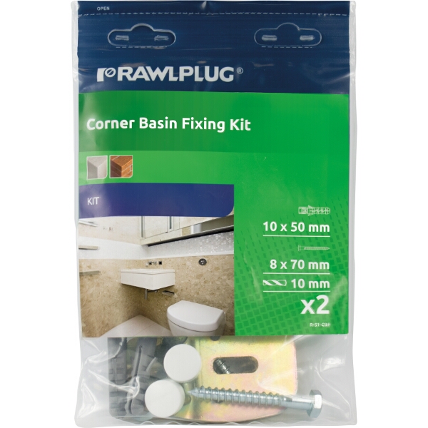 Rawlplug Corner Basin Fixer