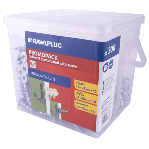 Rawlplug Nyl & Metal Mix For Drywll+Screws X400-Tub