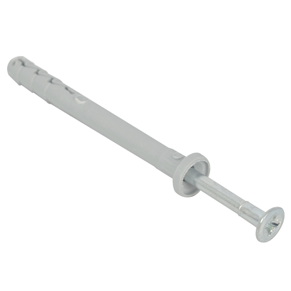 Rawlplug NYL Hammer-In Fixing 8x80mm+ Cyl Head x1000 Per Box