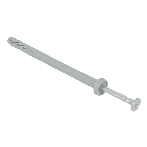 Rawlplug NYL Hammer-In Fixing 6x80mm+ Cyl Head x2000 Per Box