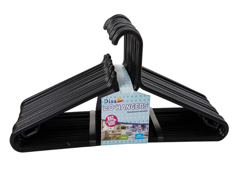 Bulk Pack x 4 Clothes Hangers Plastic – 20 Piece Per Pack