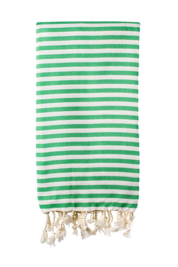 Turkish Bath / Beach Towel (100% Cotton) – SUD Range (100x180cm) – Green