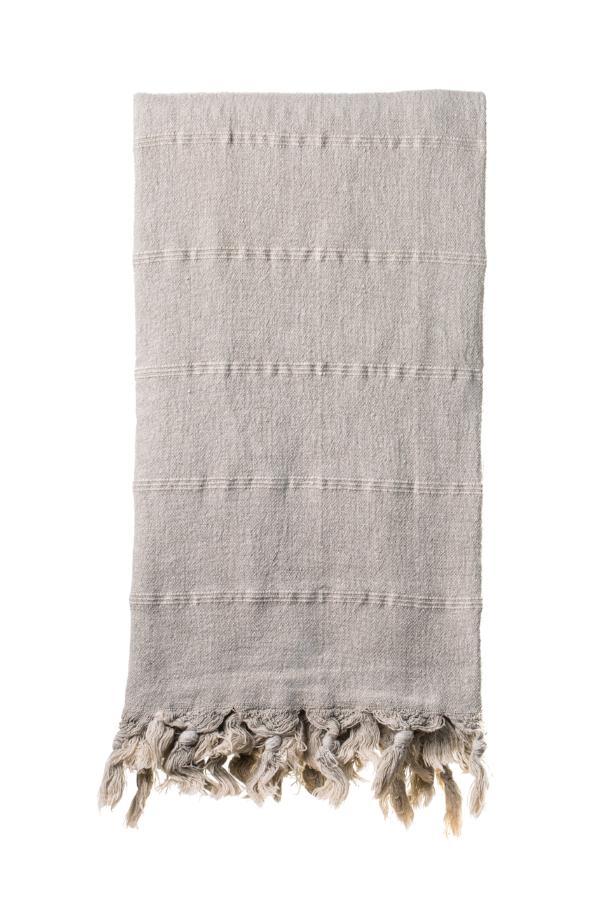 Turkish Bath / Beach Towel (100% Cotton) – Stonewashed Range (85x160cm) – Pebble