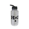 Home Classix H2O Clear Bottle with Black lid & Clear Straw 1100ml Home Classix H2O Clear Bottle with Black lid & Clear Straw 1100ml