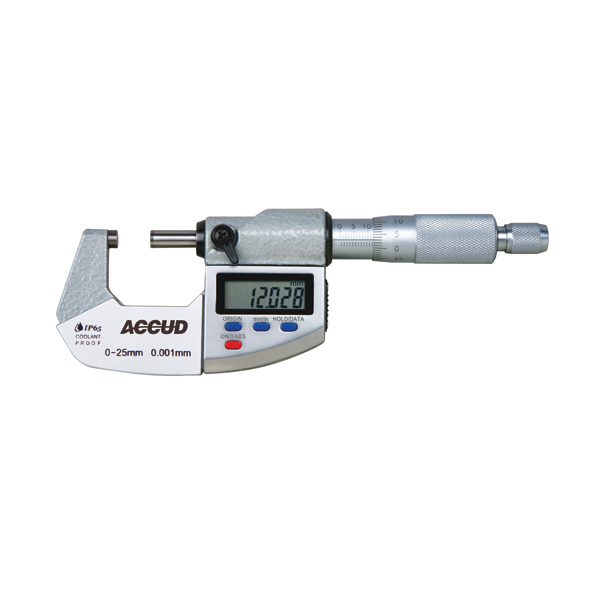 ACCUD Digital Outside Micrometer Ip65 0-25mm