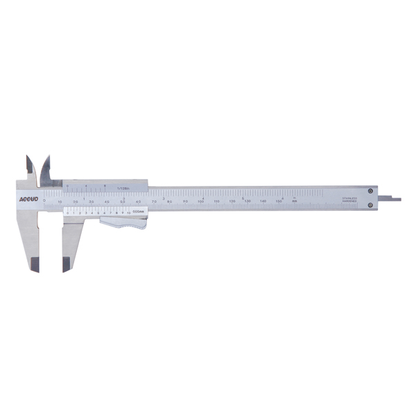 ACCUD Caliper Vernier 0-150mm 0.05mm Acc S/Steel Thumb Clamp