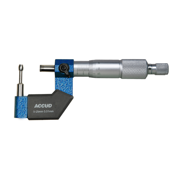 ACCUD Cylindrical Anvil Tube Micrometer 8X1.8mm 0-25mm