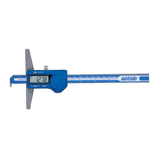 ACCUD Digital Hook Depth Gauge 0-300mm/0-12″