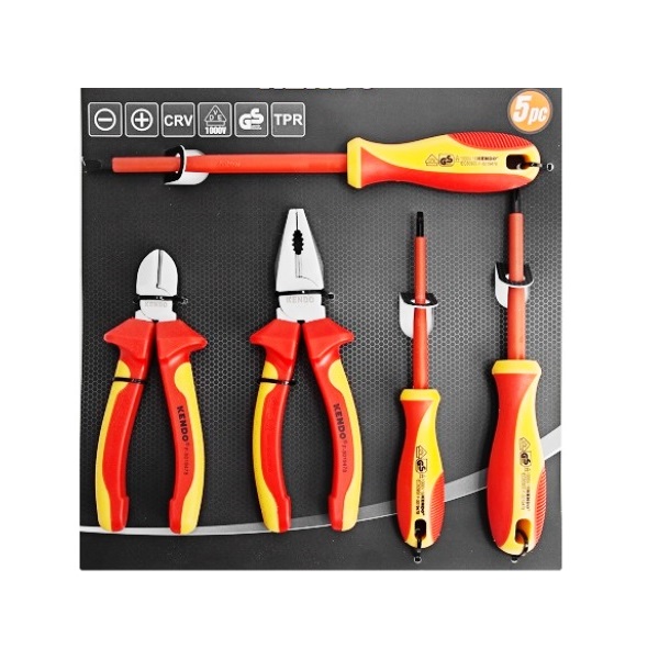 Kendo VDE Screwdriver Plier Set 5 Piece