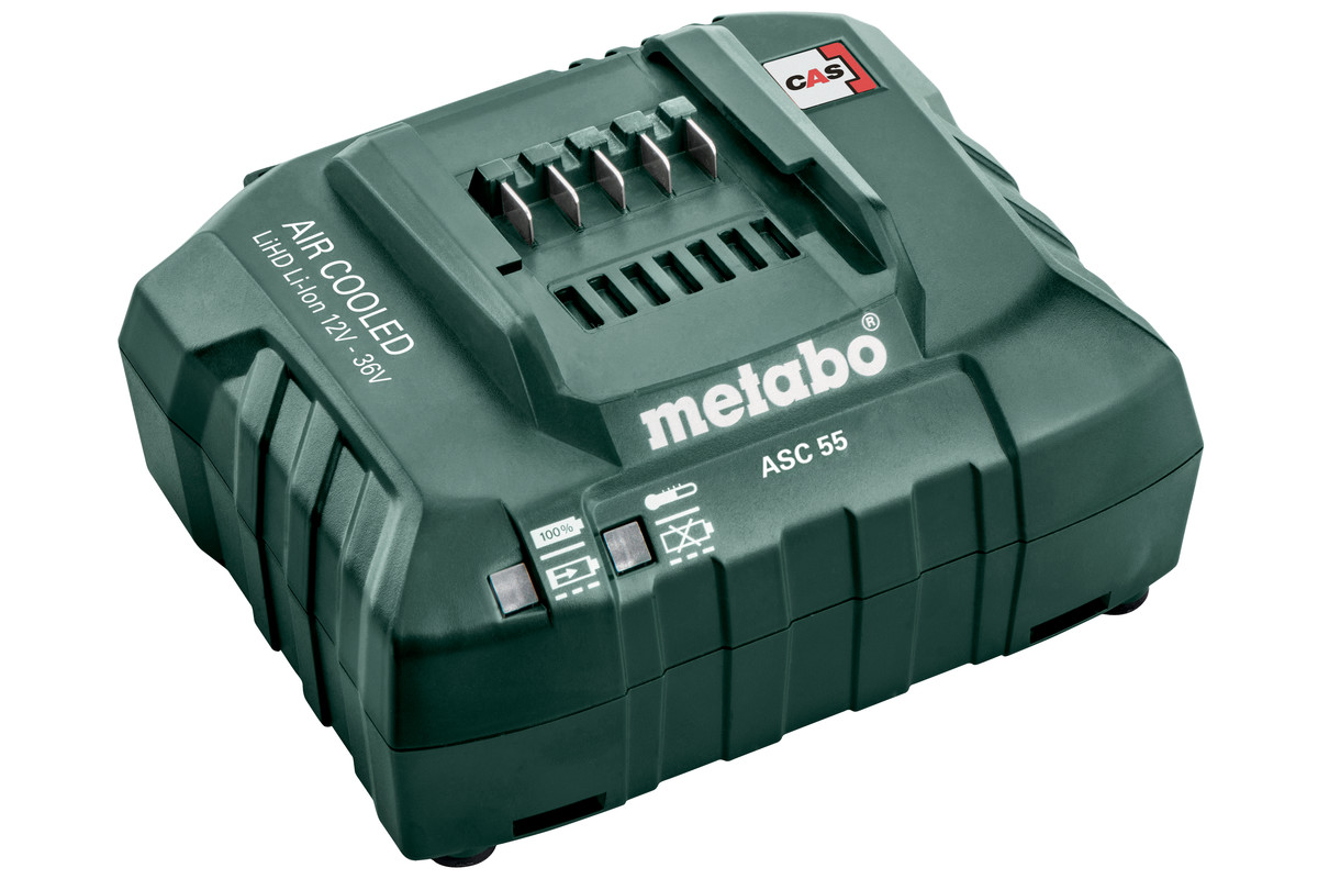 Metabo – “Air Cooled” Charger ASC 55, 12V -36V, EU (627044000)