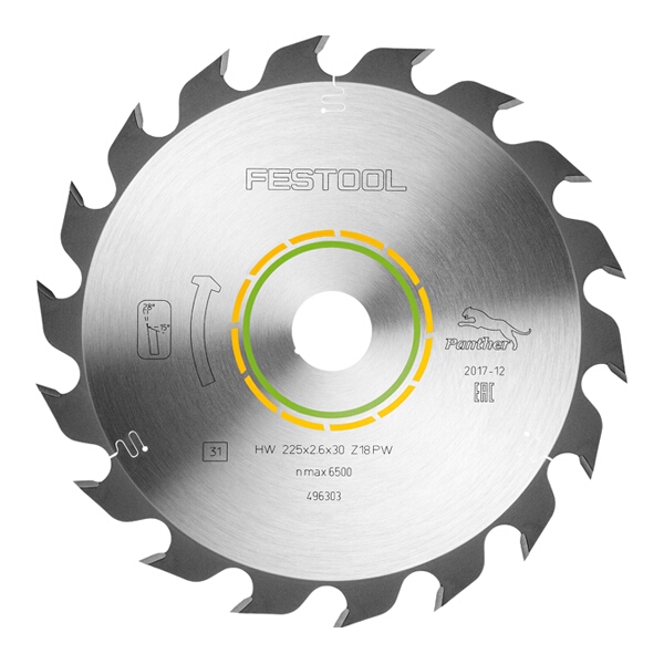 FESTOOL PANTHER SAW BLADE 225X2,6X30 PW18 496303