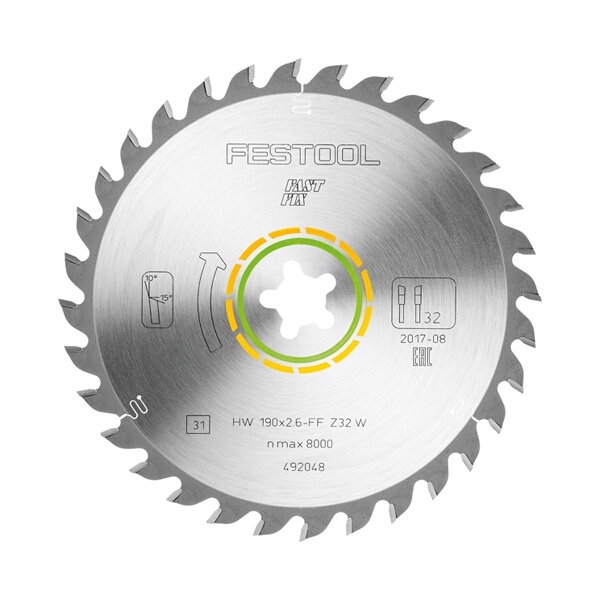 FESTOOL UNIVERSAL SAW BLADE 190X2,6 FF W32 492048