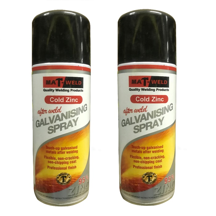 Matweld – Cold Zinc Galvanizing Spray 400ml (Pack of 2)