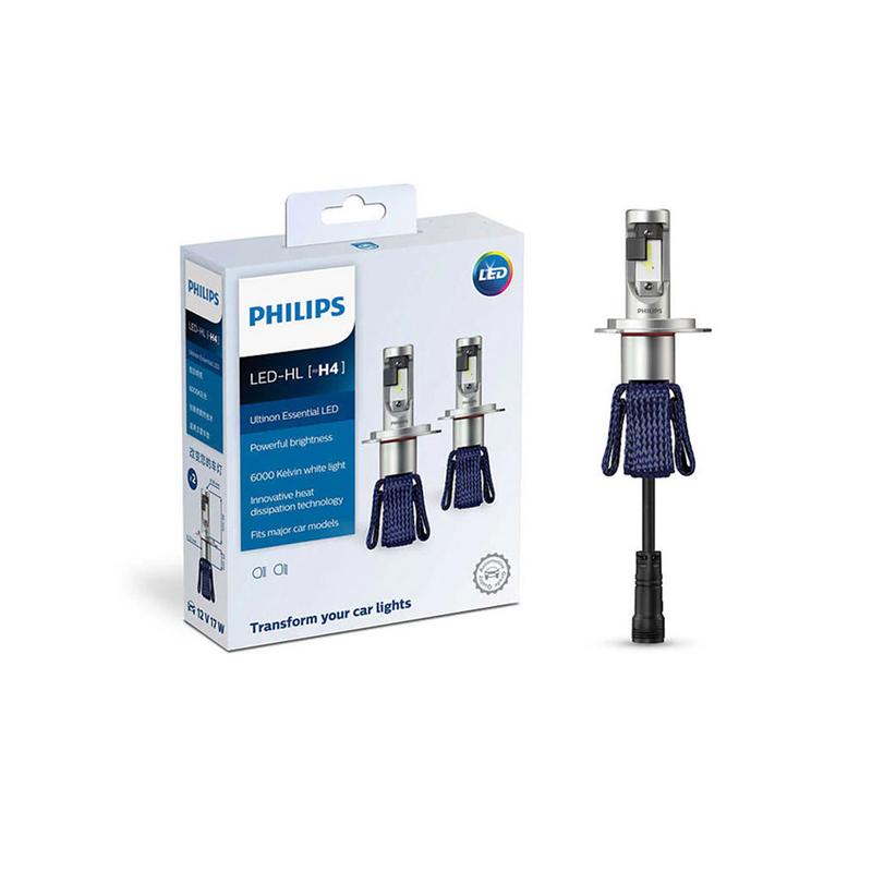 Philips Ultinon Essential LED H4 Headlight Bulb Kit