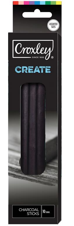 Croxley Charcoal Sticks Pack Of 10