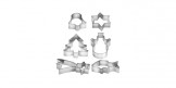 Tescoma 6 Christmas Cookie Cutters on Ring