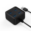 Orico 4 Port USB3.0 Ultra-Mini Hub Black Orico 4 Port USB3.0 Ultra-Mini Hub Black