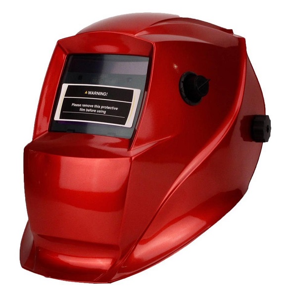 Matweld – Welding and Grinding Helmet – Auto Darkening and Adjustable (Red)