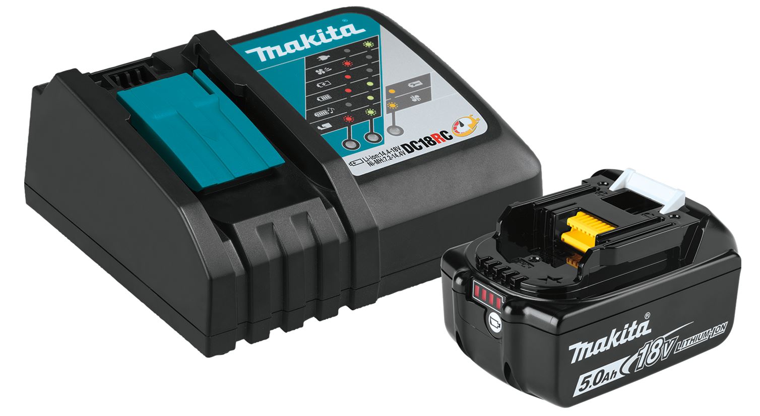Makita BL1850B Battery & Compact Fast Battery Charger Combo Set