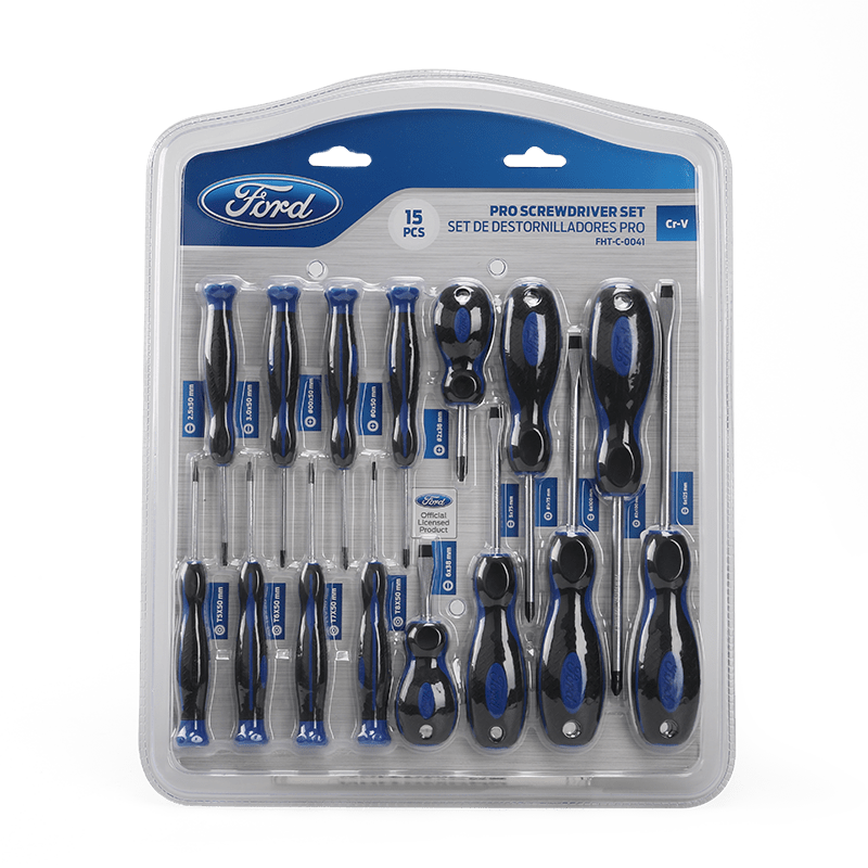 FORD TOOLS SCREWDRIVER SET 15PC