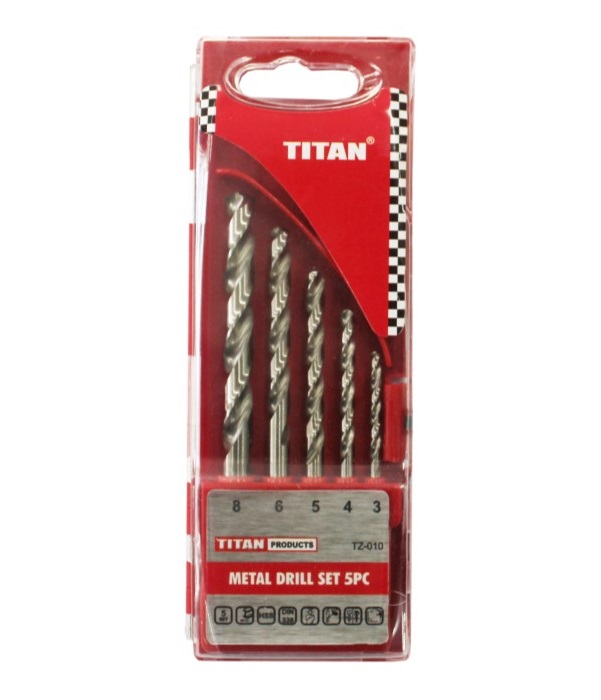 TITAN – HSS Metal Drill Bit Set – 5 Piece