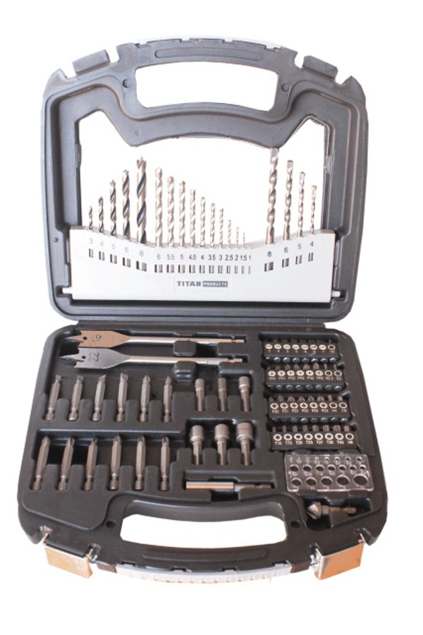 TITAN – Drill and Bit Set – 72 Piece