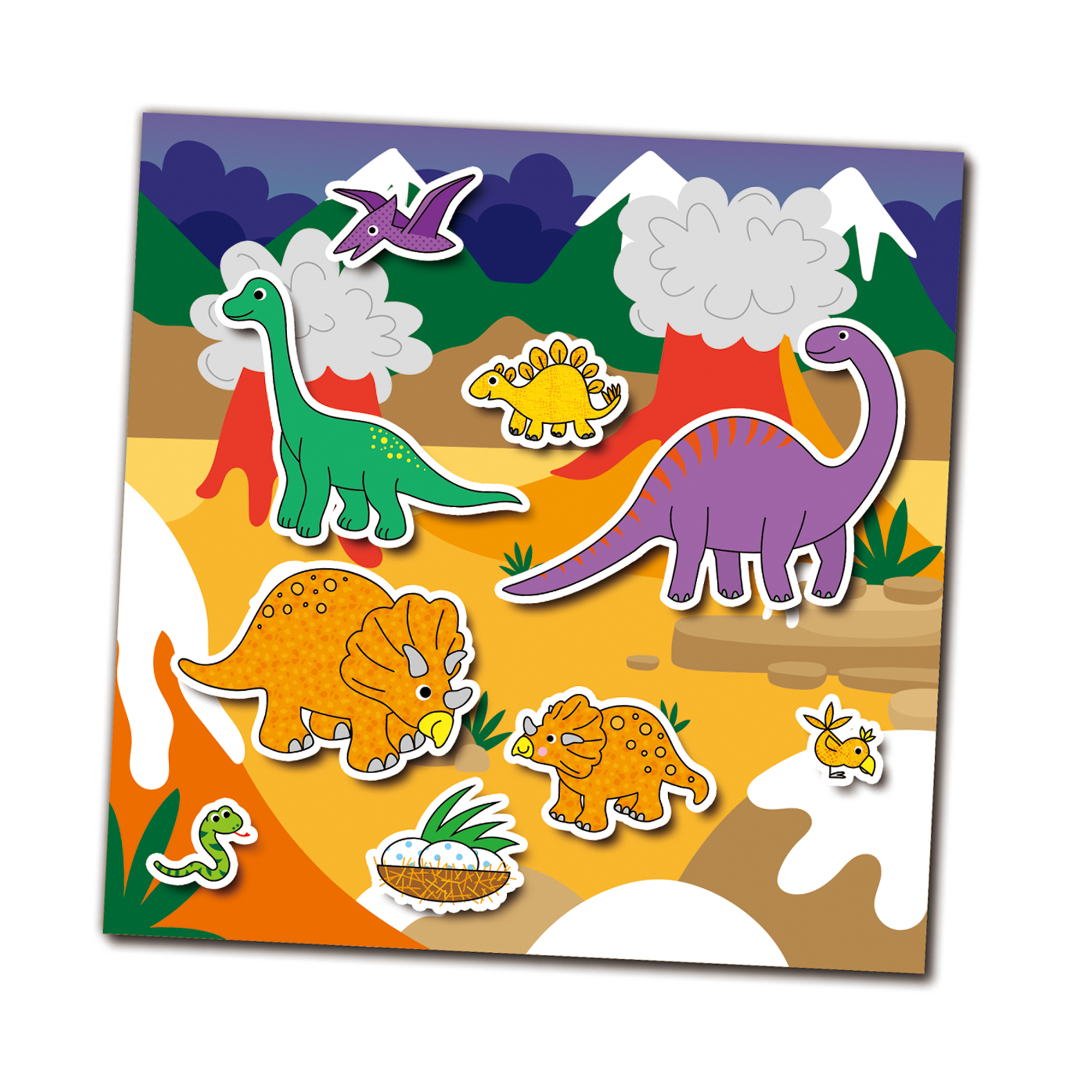 Galt Toys Reusable Sticker Book – Dinosaurs