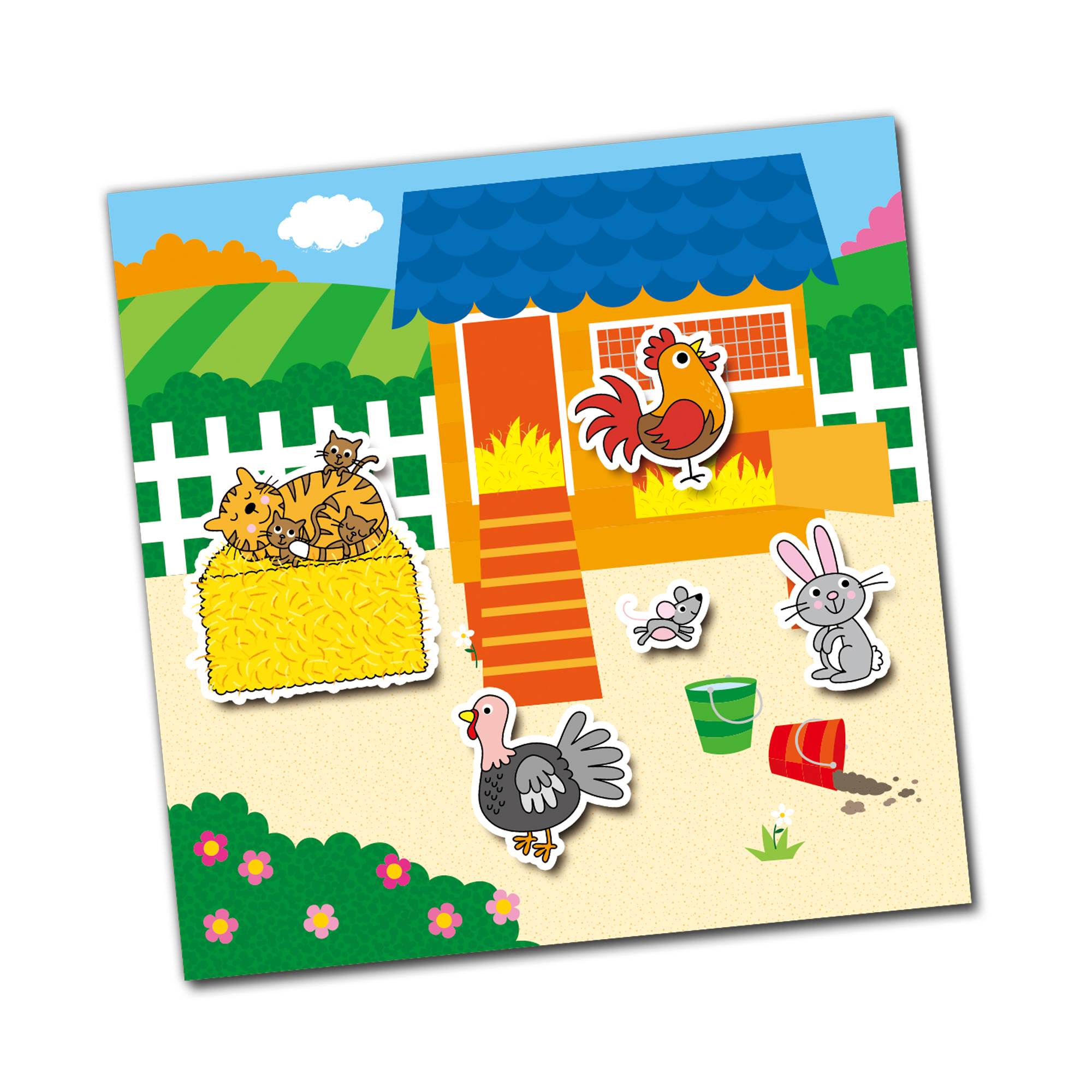 Galt Toys Reusable Sticker Book – Farm