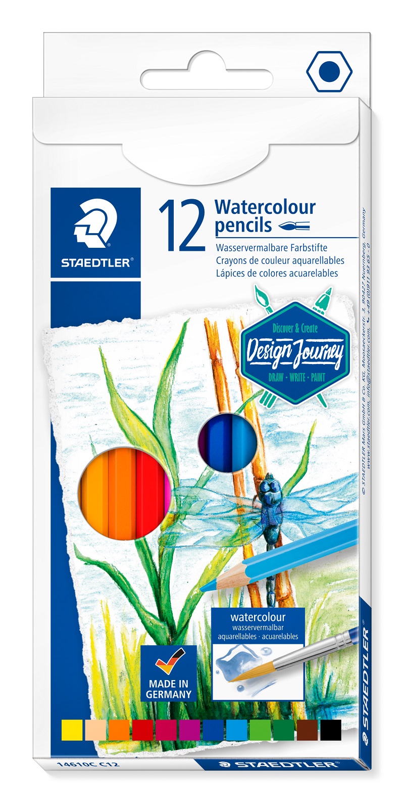 Staedtler Watercolour pencil, 12 CT