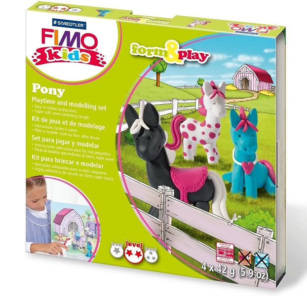 Staedtler Set Mod.clay Fimo kids F&P pony