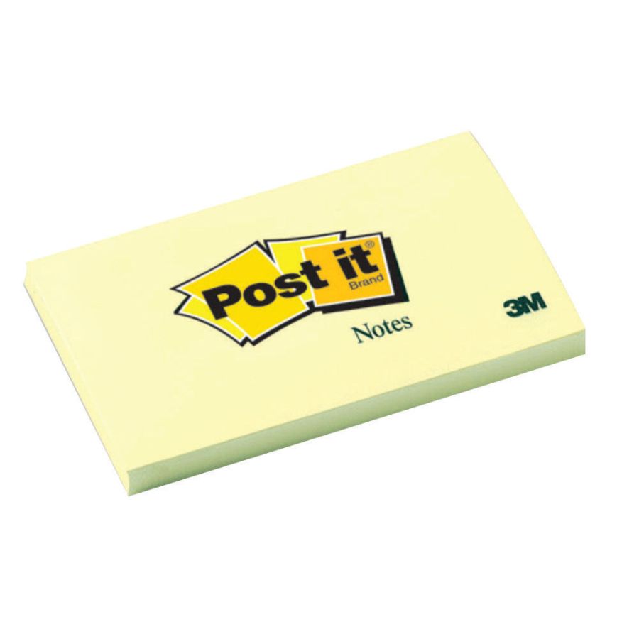 3M Post-it Notes – Canary Yellow – 100 Sheets
