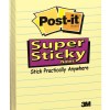 3M Post-It Lined Super Sticky Notes Canary Yellow – 90 sheets – 5 Pads 3M Post-It Lined Super Sticky Notes Canary Yellow – 90 sheets – 5 Pads