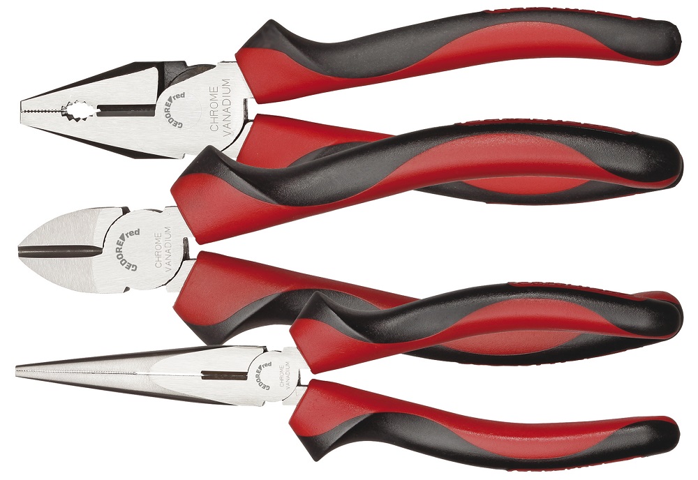Gedore Red 3 Piece Plier Set