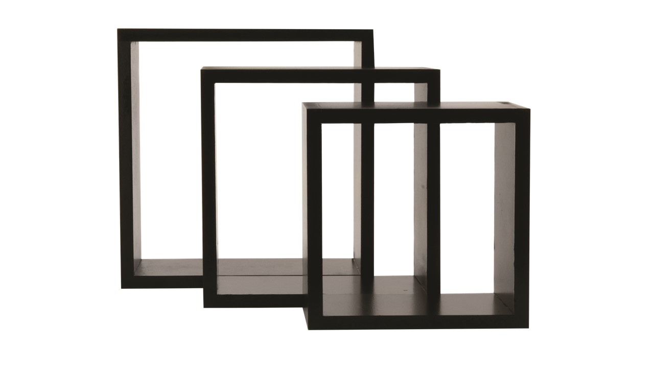 Wooden Cubes Nest Of 3 Small