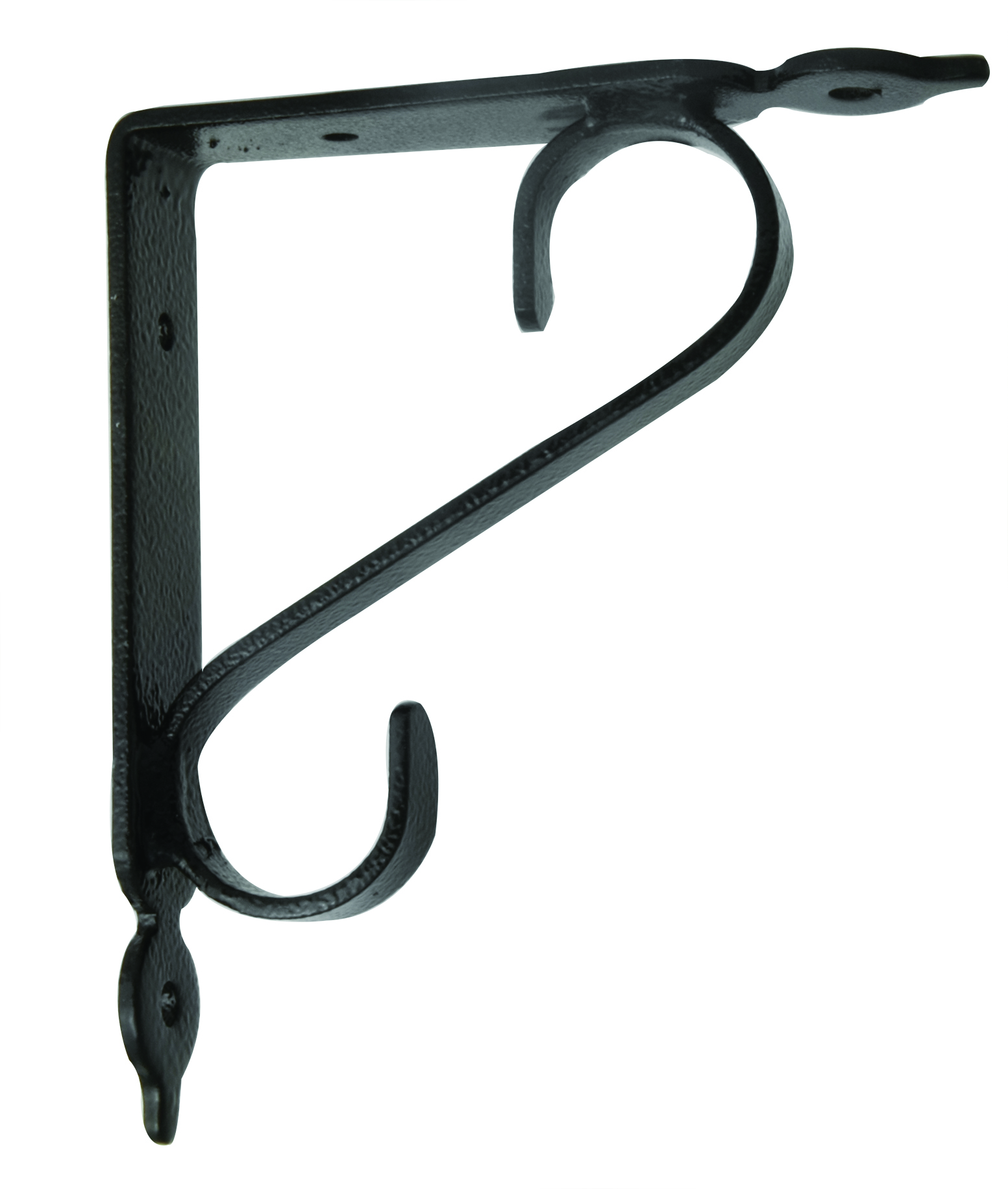 Tuscany Scroll Shelf Bracket – Black (SMALL)