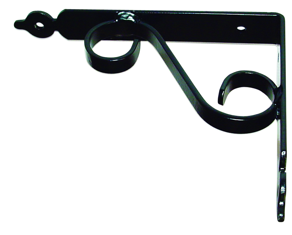 Tuscany Scroll Shelf Bracket – Black (LARGE)