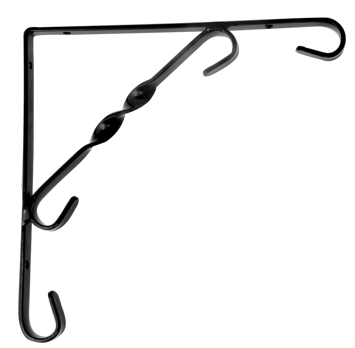 Scroll Shelf Bracket Black – 200X200