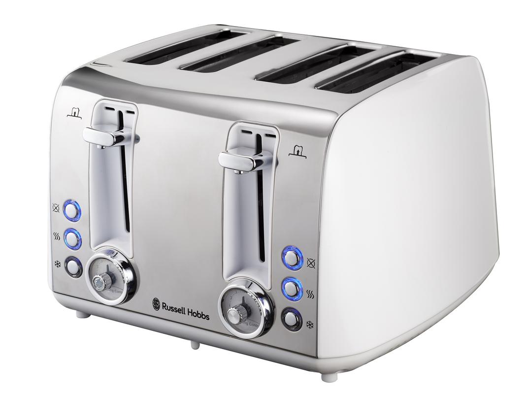 Russell Hobbs Vintage 4-Slice Toaster – Pearl White