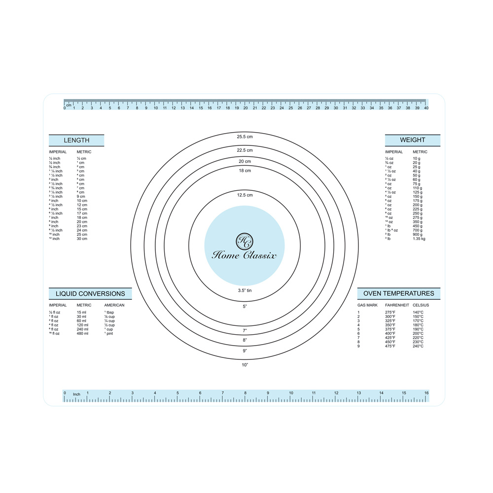 Home Classix Glass Cutting Board Measurement Molly 35 x 45cm