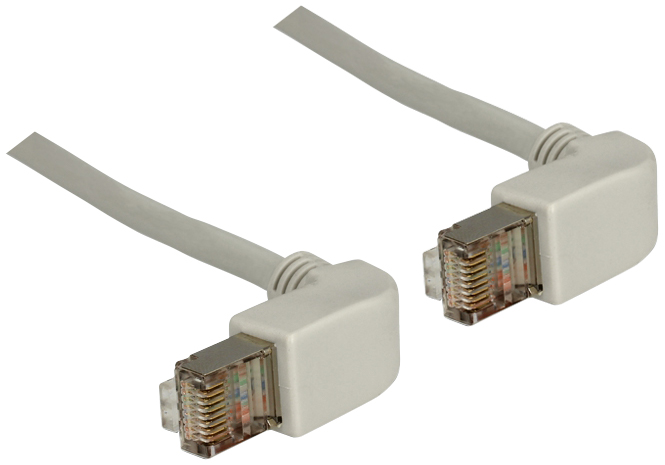 Delock 2m RJ45 CAT6 SSTP Cable Angled – Grey (83512)