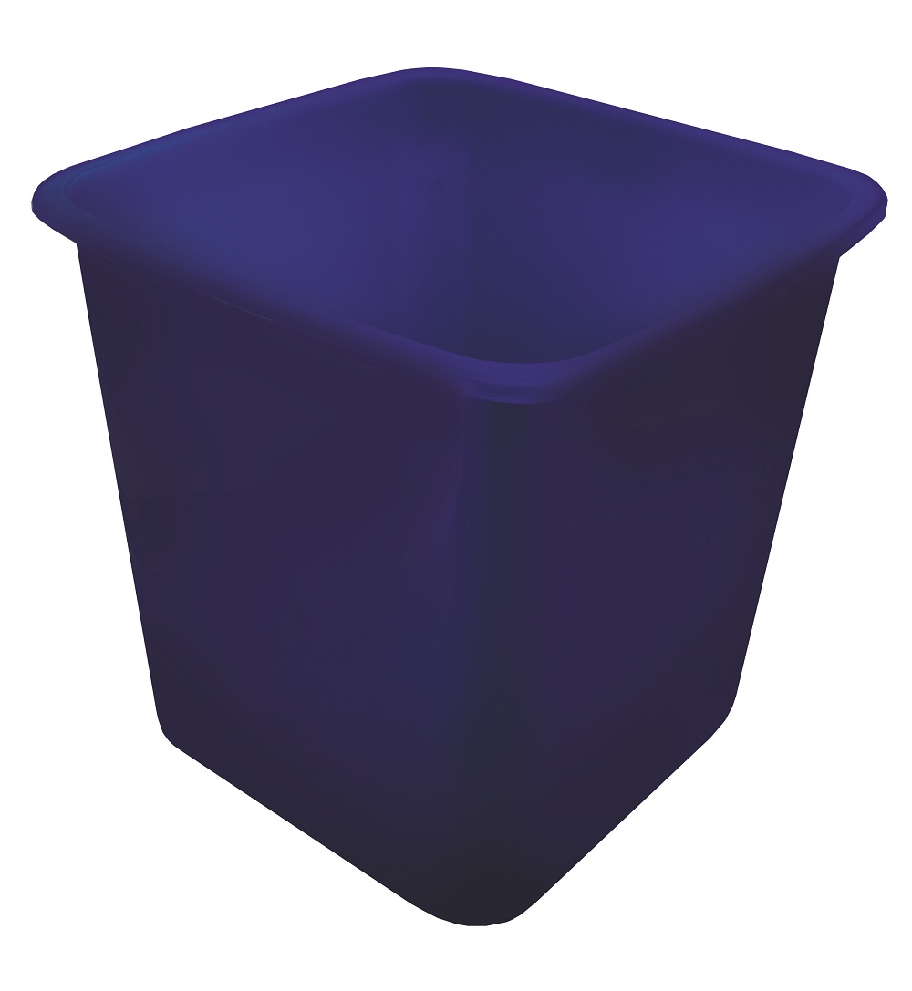 Treeline 16.5 Litre Square Waste Bin (Blue)