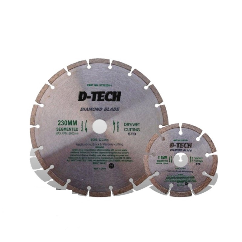 Diamond Blade 230mm x 22.22mm plus 115mm x 22.2mm Segmented