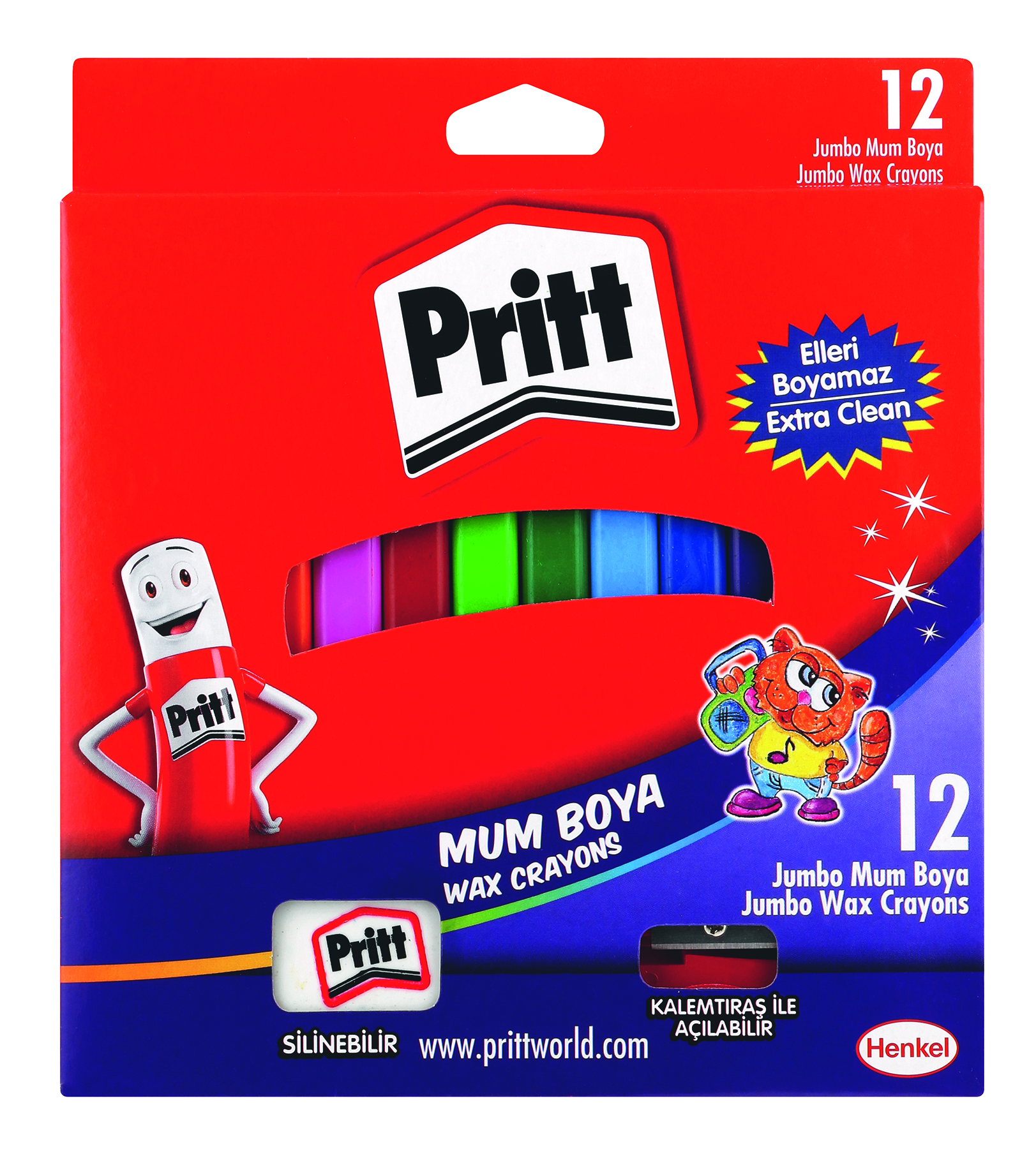 Pritt Jumbo Wax Crayons