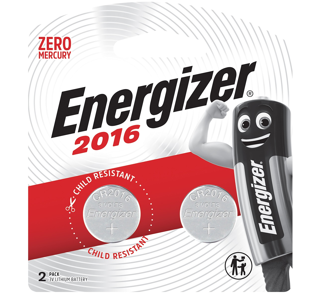 Energizer CR2016 3v Lithium Coin Battery Card 2