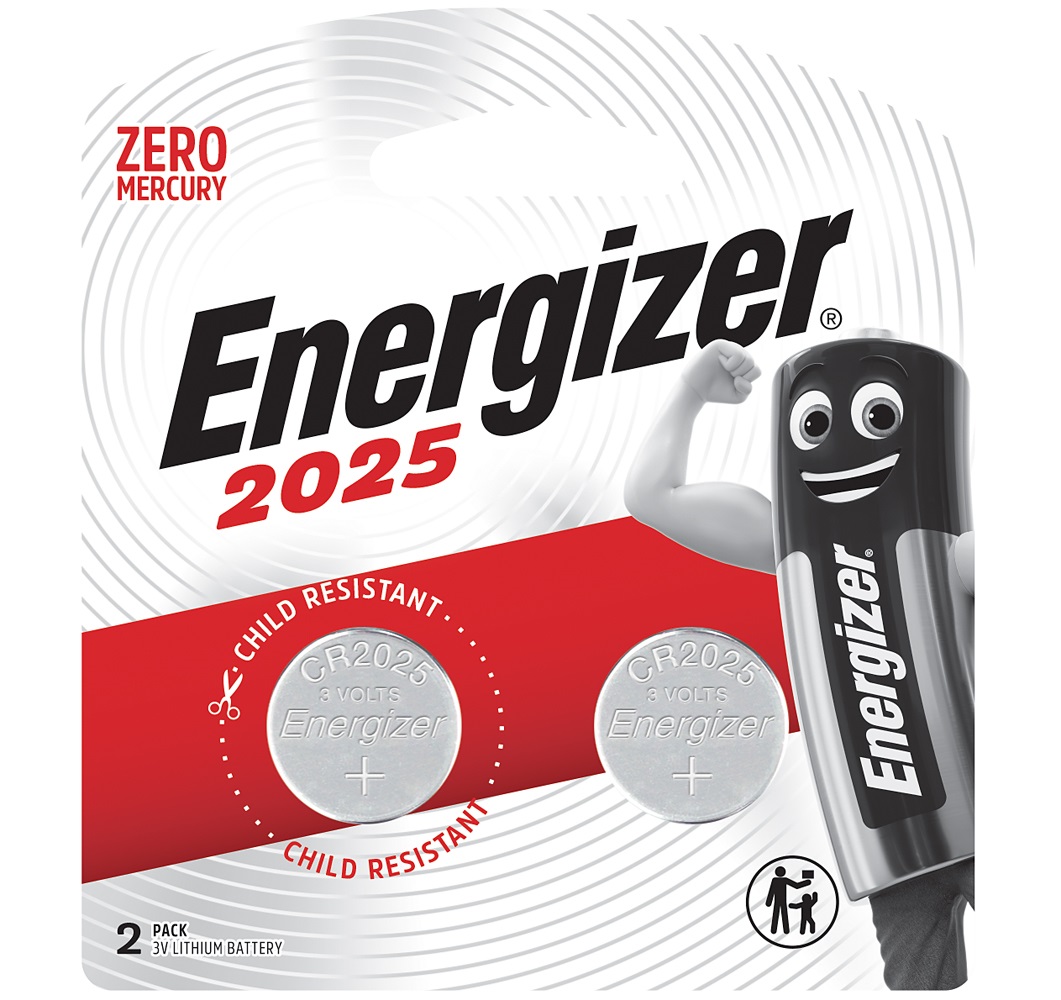 Energizer CR2025 3v Lithium Coin Battery Card 2