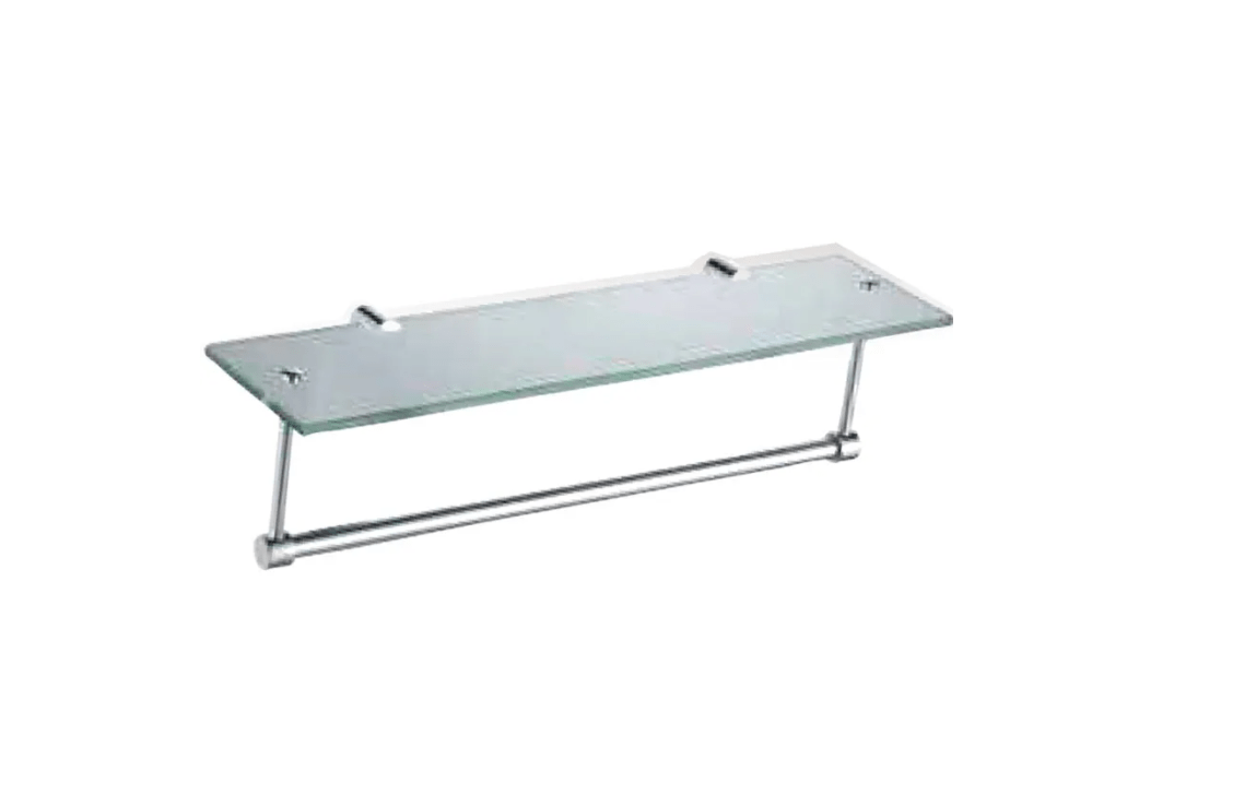 Wildberry – Glass Shelf & Towel Rail – 500MM